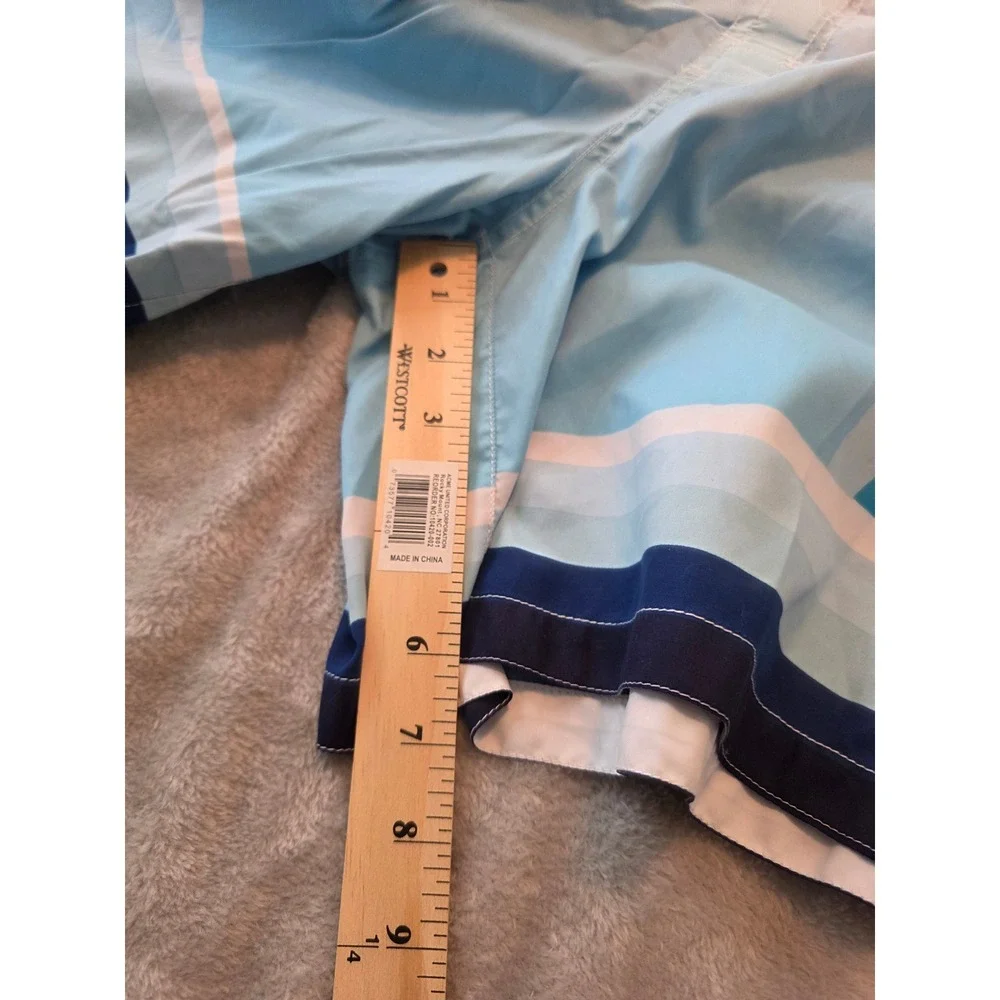 Tommy Hilfiger Shorts Mens Size Xl Blue White Ombre Surfer Board Shorts Swim
